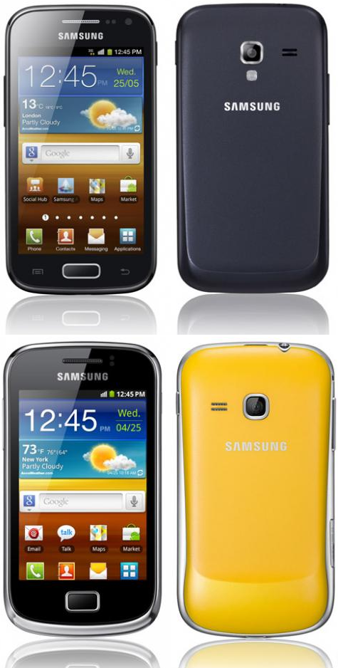 Samsung presenta Galaxy Ace y Galaxy mini, nuevos equipos con Android