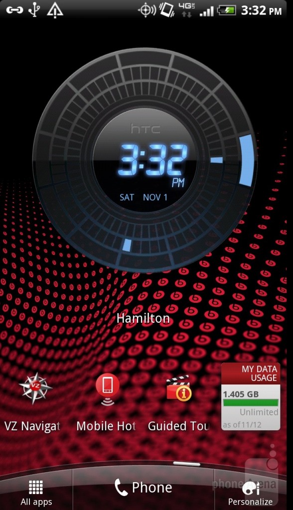 HTC-Rezound Interfaz