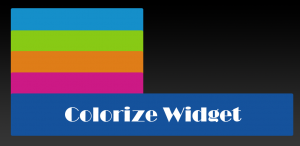 Colorize widget