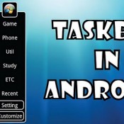 Android taskbar