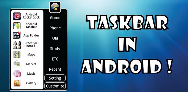 Android taskbar